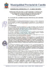 Vista preliminar de documento Ampliación de la Vigencia del Plan Regulador de Rutas de Transporte Público Urbano e Interurbano y otras modalidades para la Provincia de Canchis