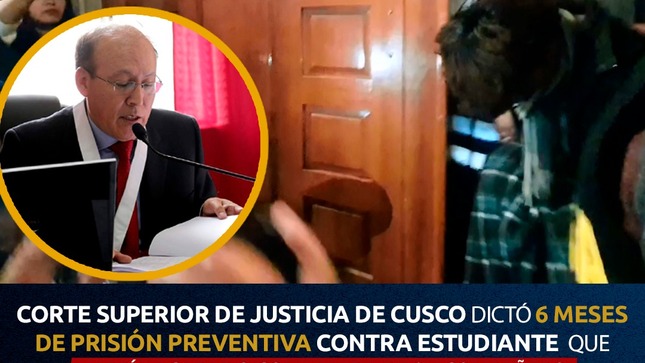 Corte Superior de Justicia de Cusco dictó 6 meses de prisión preventiva contra estudiante que habría acabado con la vida de su compañero