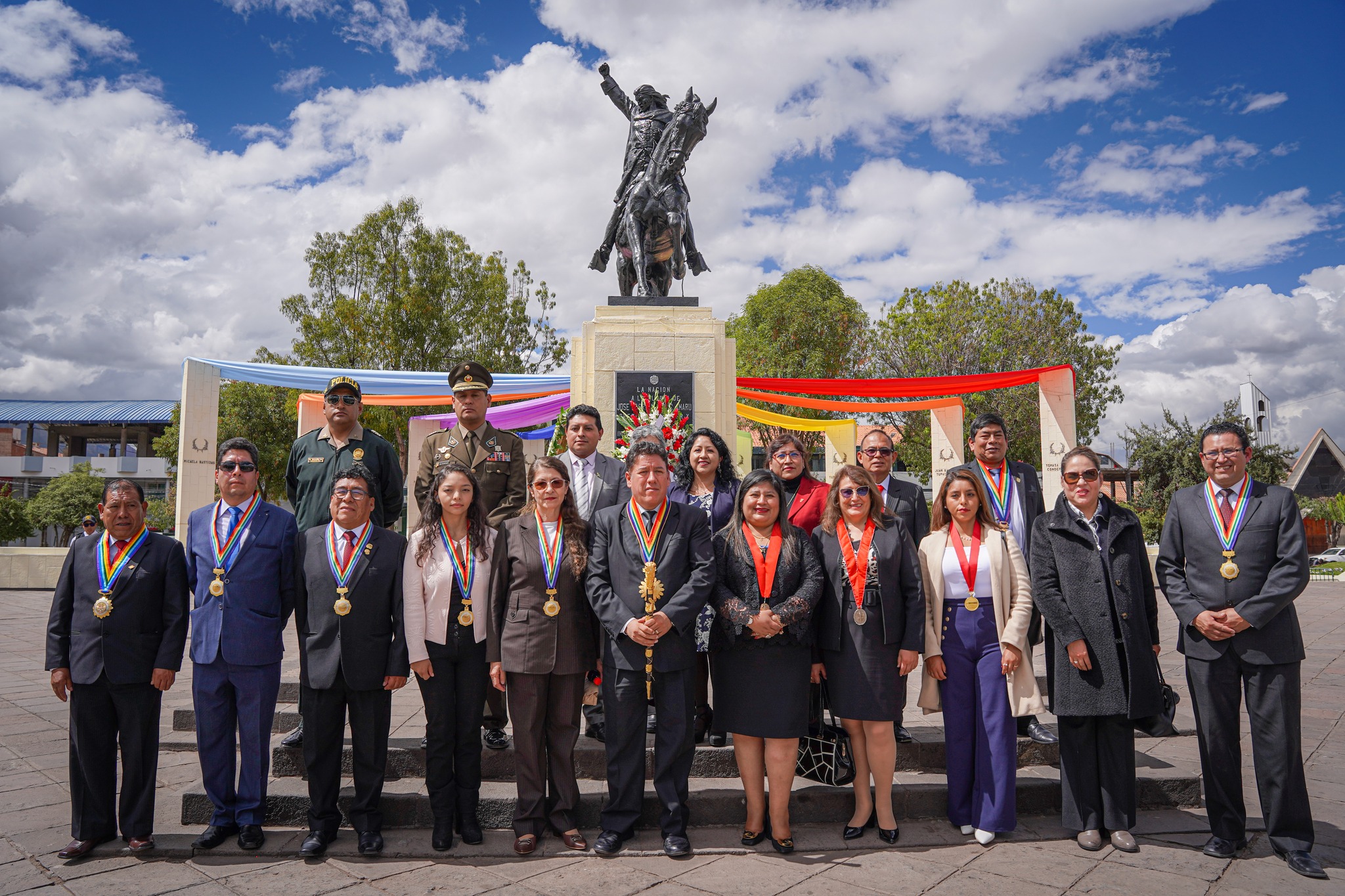 Presidenta de la Corte de Cusco participó en ceremonia de homenaje por los 243 años del Martirologio de Túpac Amaru