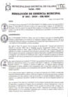 Vista preliminar de documento Resolución de Gerencia Municipal N° 053-2024-GM/ MDC
