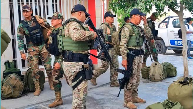 Llegan 50 agentes policiales de la DINOES para resguardar la provincia de Paita