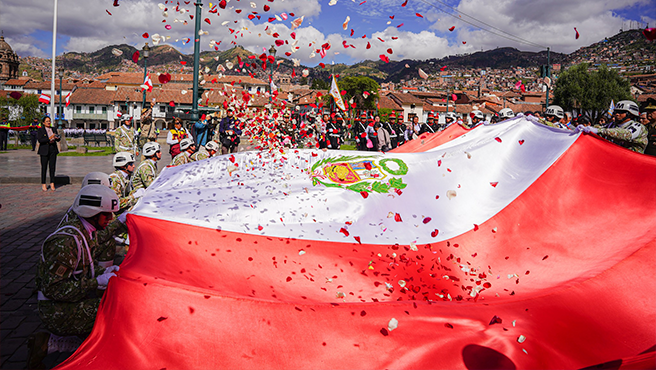 Presidenta de la Corte de Cusco participó del inicio de actividades por el Bicentenario de las Batallas de Junín y Ayacucho