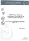 Vista preliminar de documento DIRECTIVA QUE REGULA EL PROCEDIMIENTO INTERNO DE LA LICITACION PUBLICA ESPECIAL