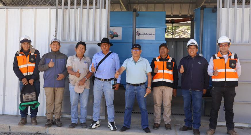 En una iniciativa que apunta a garantizar el acceso sostenible al agua potable en el valle de Tumilaca, los regidores de la Provincia Mariscal Nieto, Juan Alvarado, Nicolás Saenz y Alejandro Vizcarra, realizaron una visita técnica a la planta compacta de agua potable en Coscore, construida por Anglo American Quellaveco.