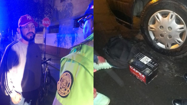 Ladrón de autopartes cae durante operativo “Amanecer Seguro”.