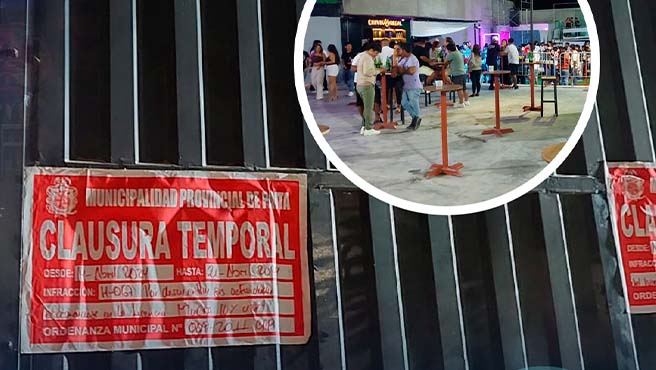 Municipalidad de Paita clausuró temporalmente a 3 locales por exceder horario de atención e incumplir las normas municipales