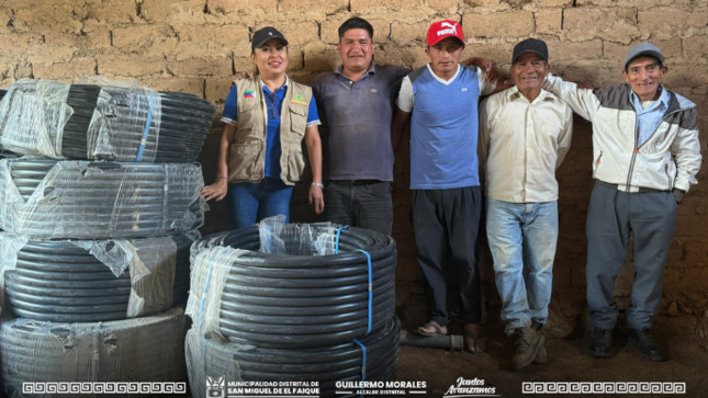 entrega de materiales en tallapampa