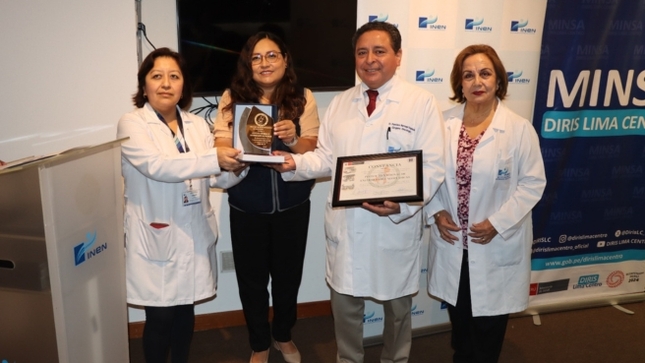 EMED Salud del INEN Recibe Reconocimiento de la DIRIS Lima Centro