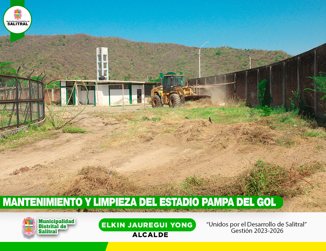 Mantenimiento y limpieza del estadio Pampa del Gol - Salitral