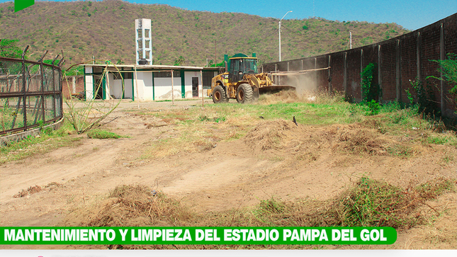 Mantenimiento y limpieza del estadio Pampa del Gol - Salitral