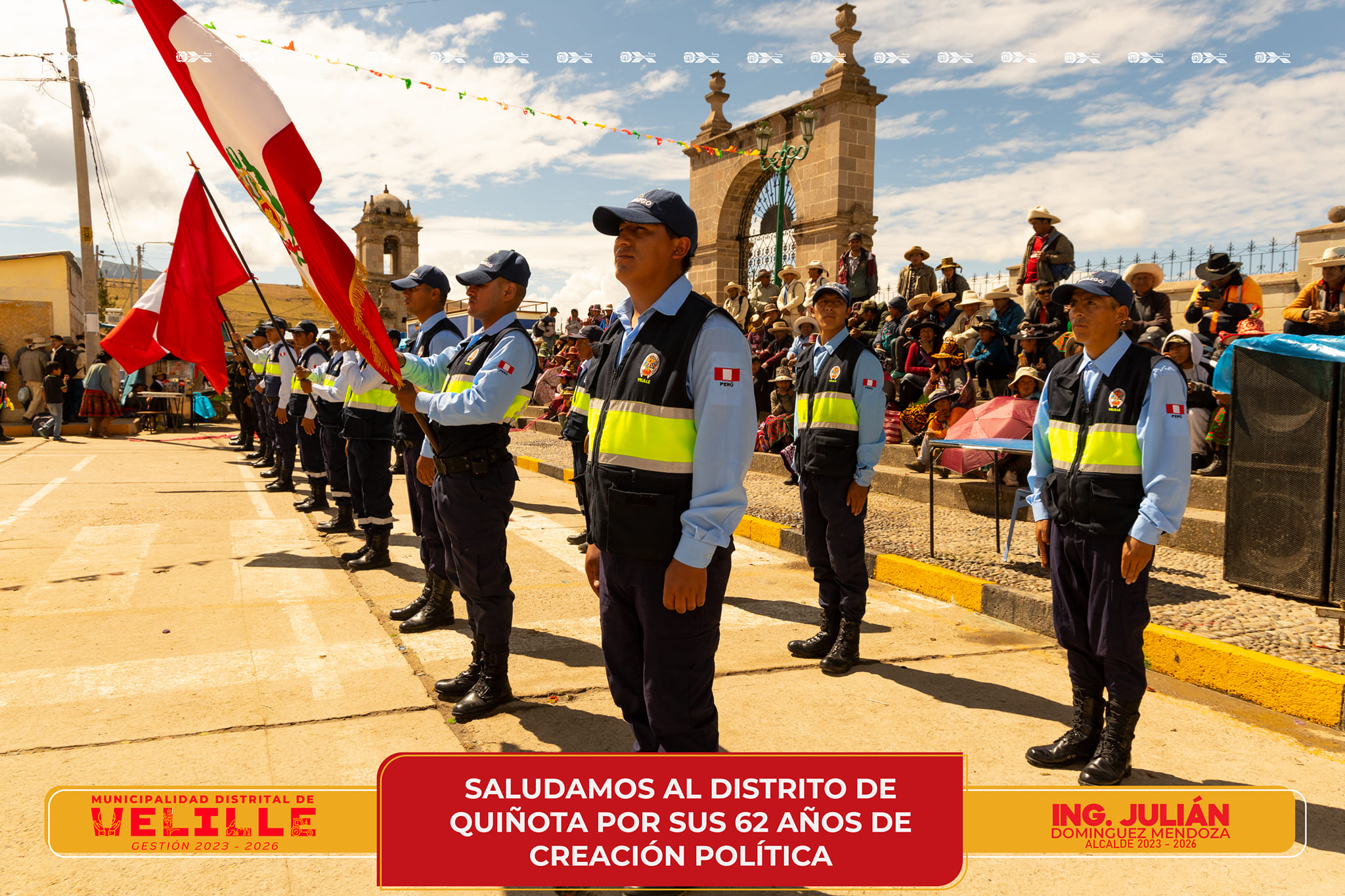 Municipalidad de Velille saluda al distrito de Quiñota por sus 62 Años de Creación Política