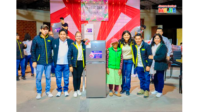Entrega de premios, sorteo por el Día de la Madre Municipalidad Distrital de Mejía