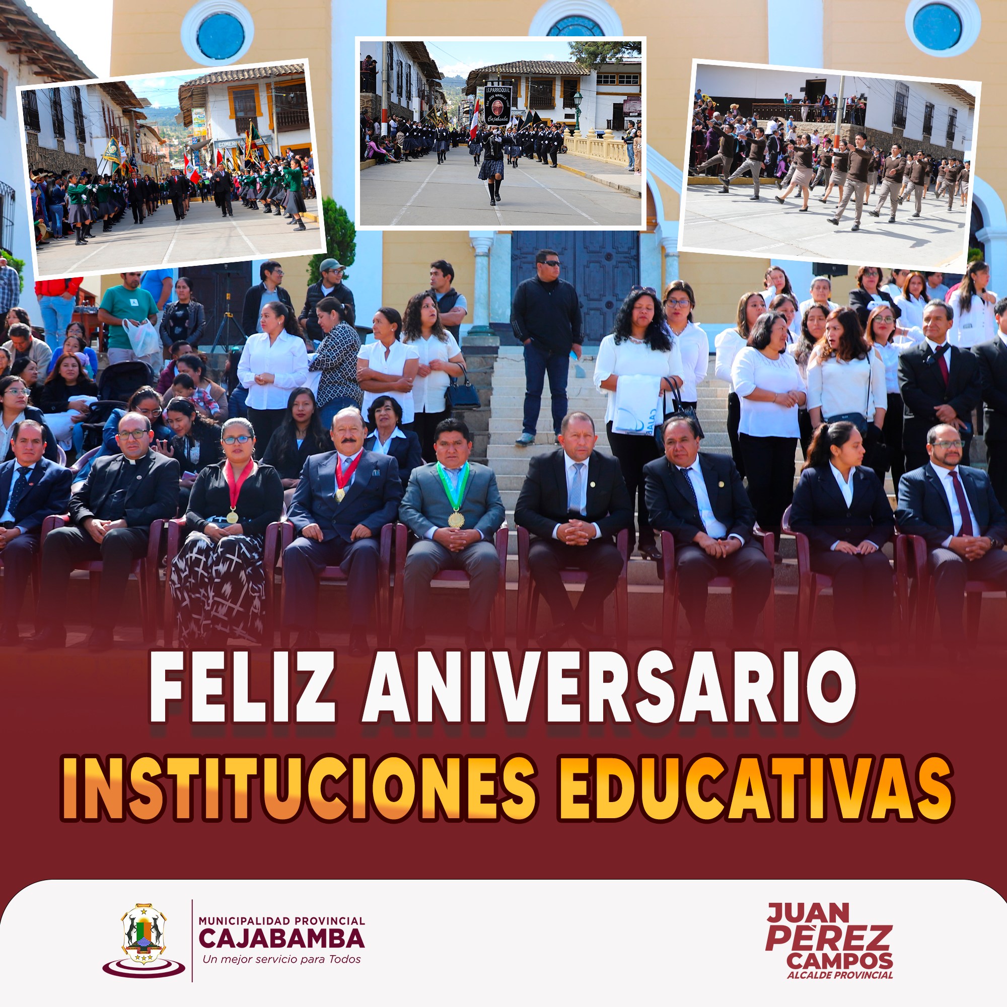 Participaron en la ceremonia de izamiento y desfile