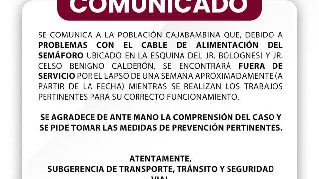 Atención Cajabamba