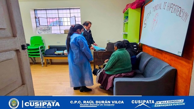 La Municipalidad Distrital de Cusipata realizo una campaña de certificación medica para personas con discapacidad