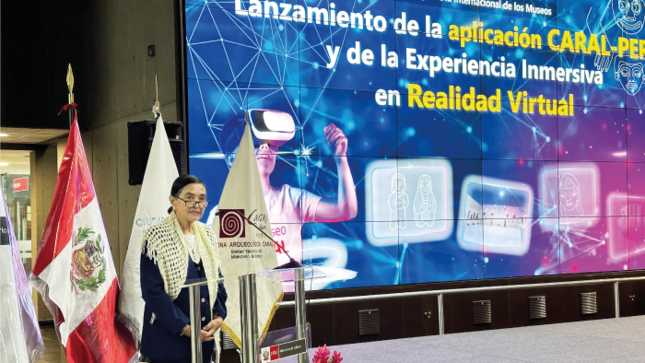 Presentan aplicación “CARAL - PERÚ” y Experiencia Inmersiva en Realidad Virtual