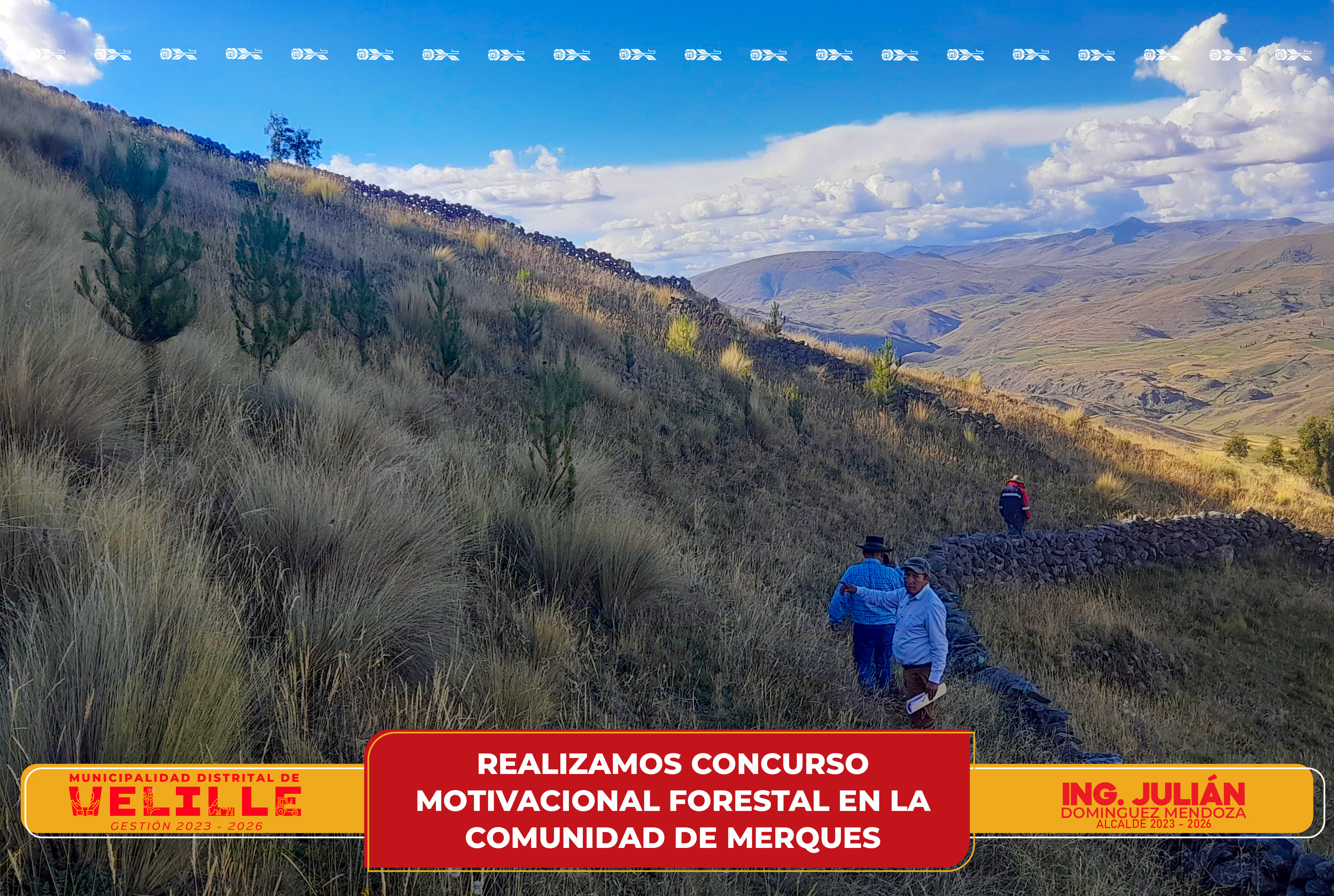 Municipalidad de Velille realiza concurso motivacional forestal en la Comunidad Campesina de Merques