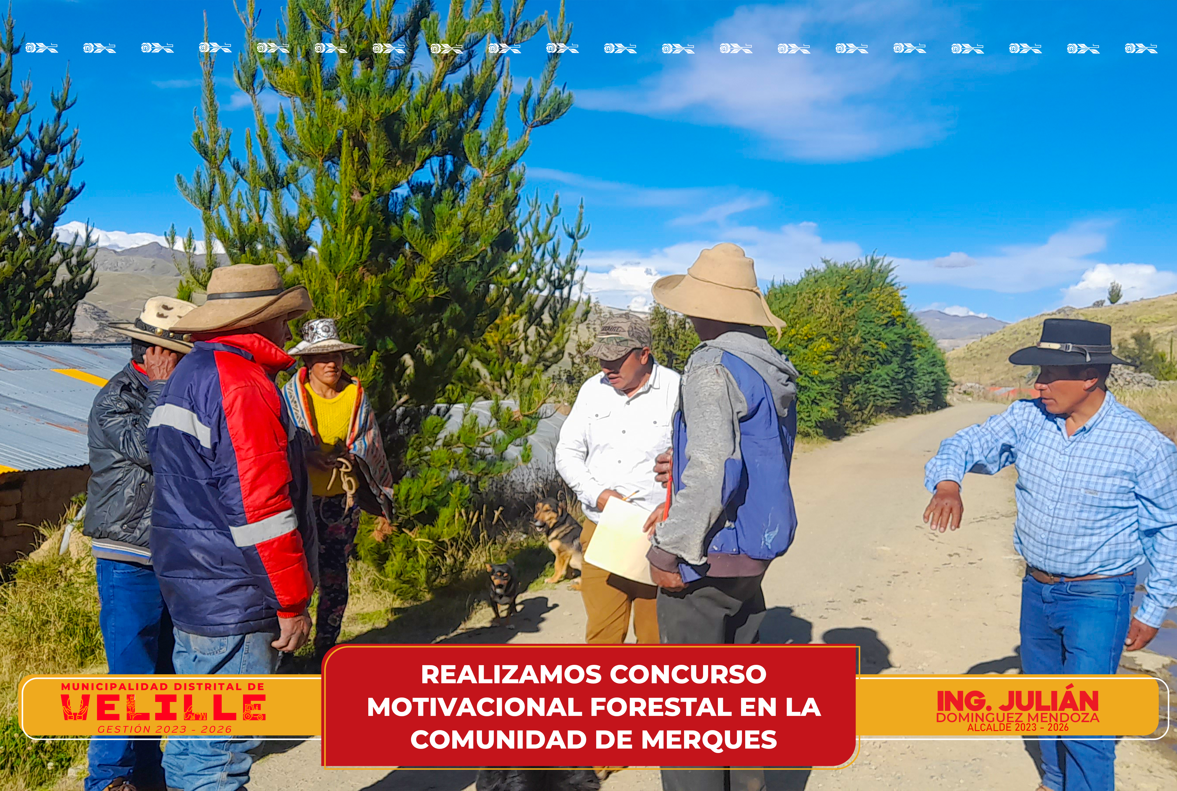 Municipalidad de Velille realiza concurso motivacional forestal en la Comunidad Campesina de Merques