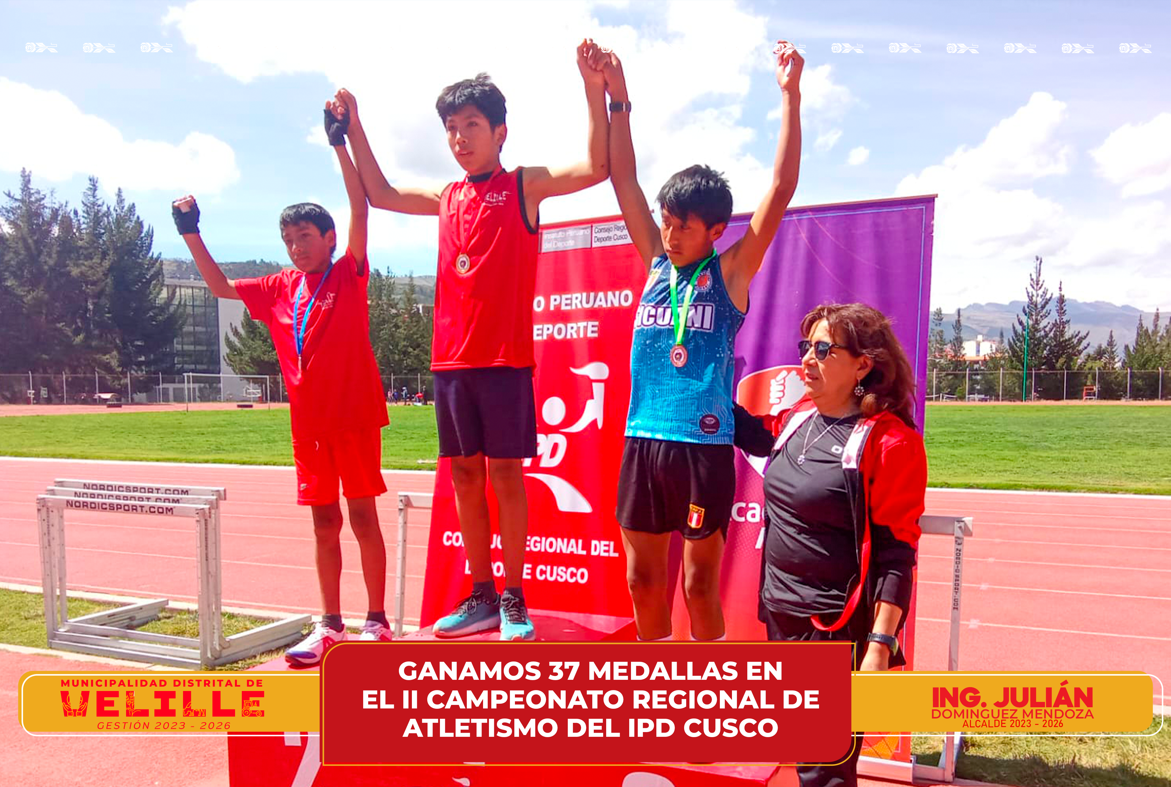 Velille: Ganamos 37 medallas en el II Campeonato Regional de Atletismo del IPD Cusco