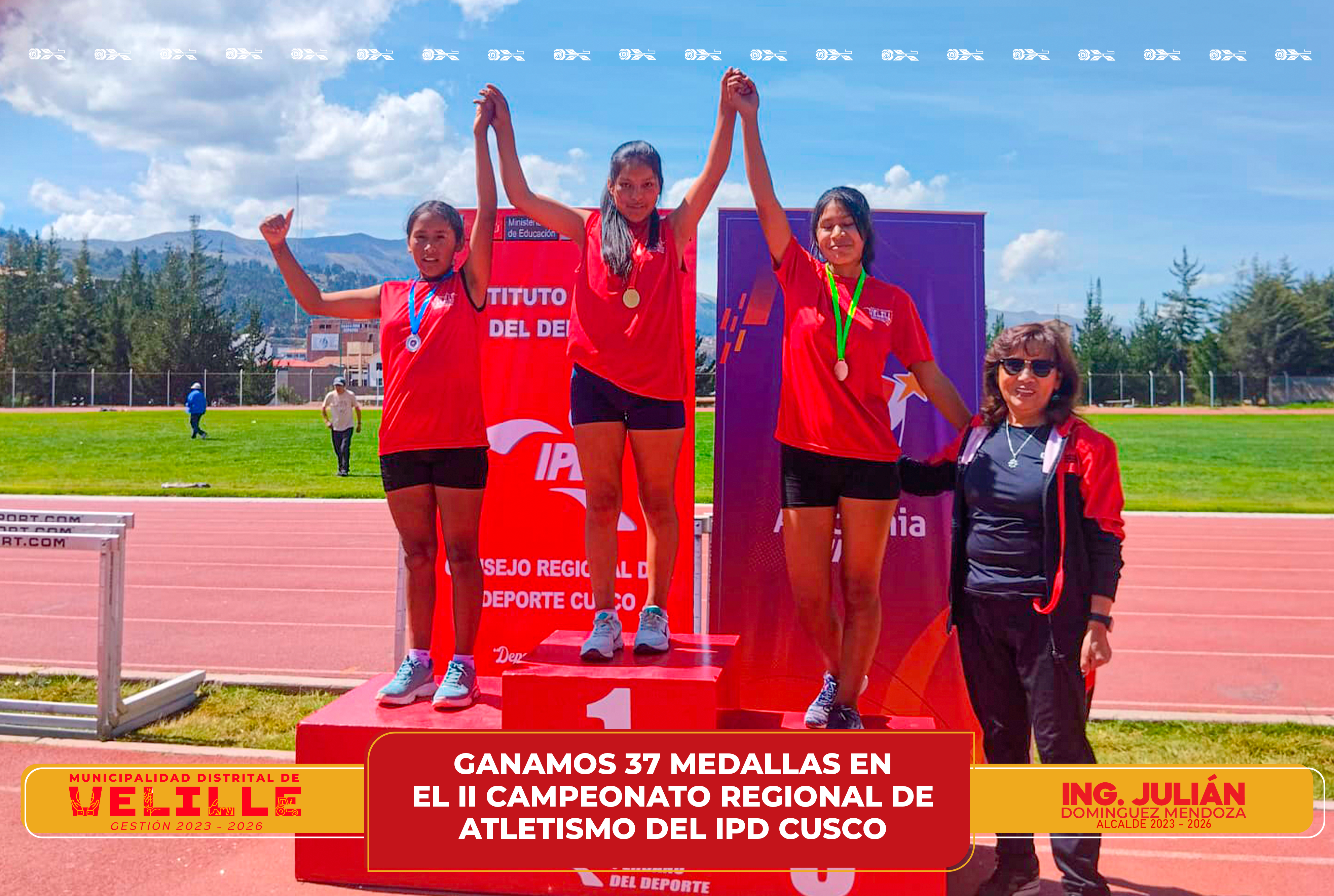 Velille: Ganamos 37 medallas en el II Campeonato Regional de Atletismo del IPD Cusco