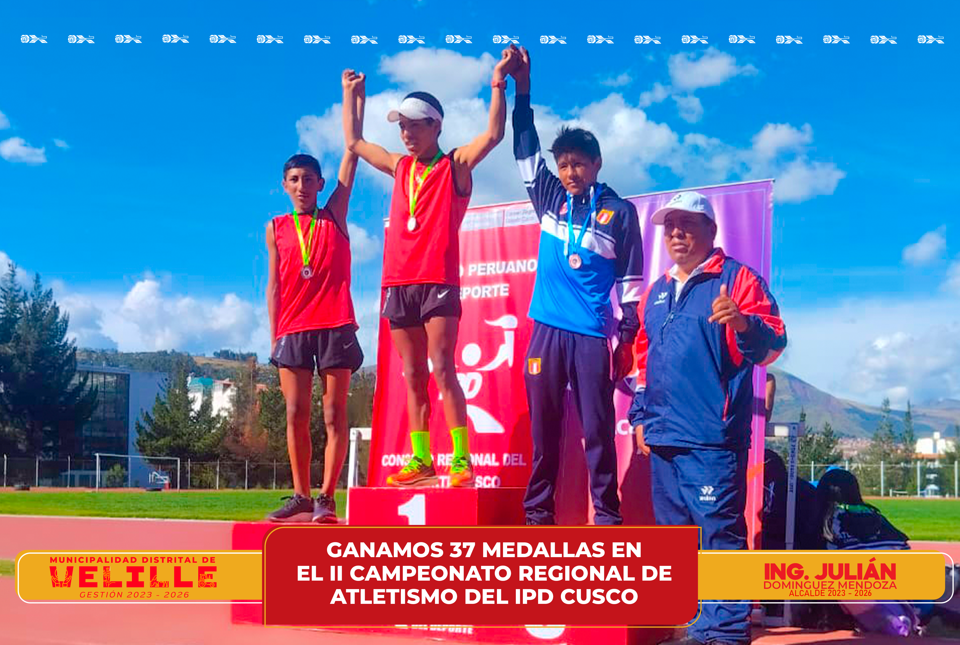 Velille: Ganamos 37 medallas en el II Campeonato Regional de Atletismo del IPD Cusco