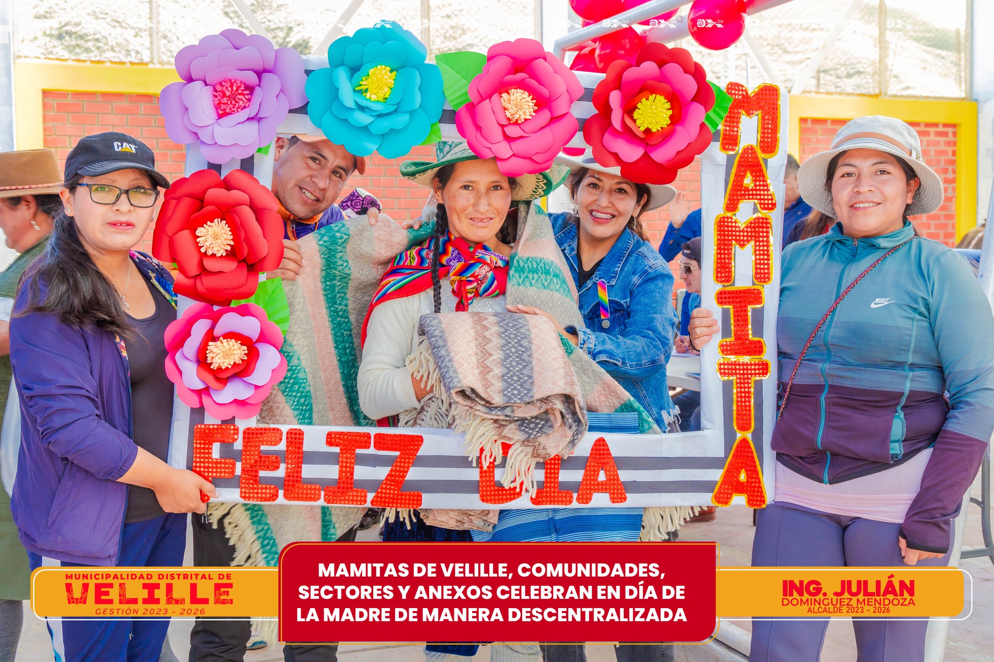 Mamitas de Velille, comunidades, sectores y anexos celebran Día de la Madre de manera descentralizada