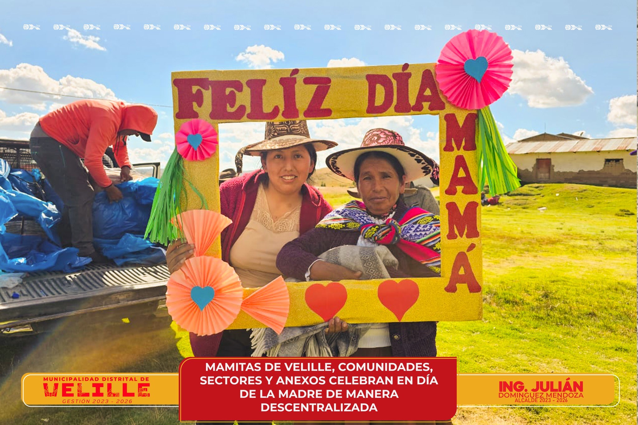 Mamitas de Velille, comunidades, sectores y anexos celebran Día de la Madre de manera descentralizada