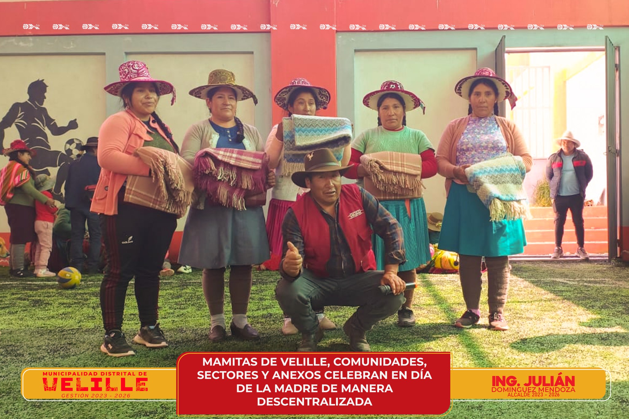 Mamitas de Velille, comunidades, sectores y anexos celebran Día de la Madre de manera descentralizada