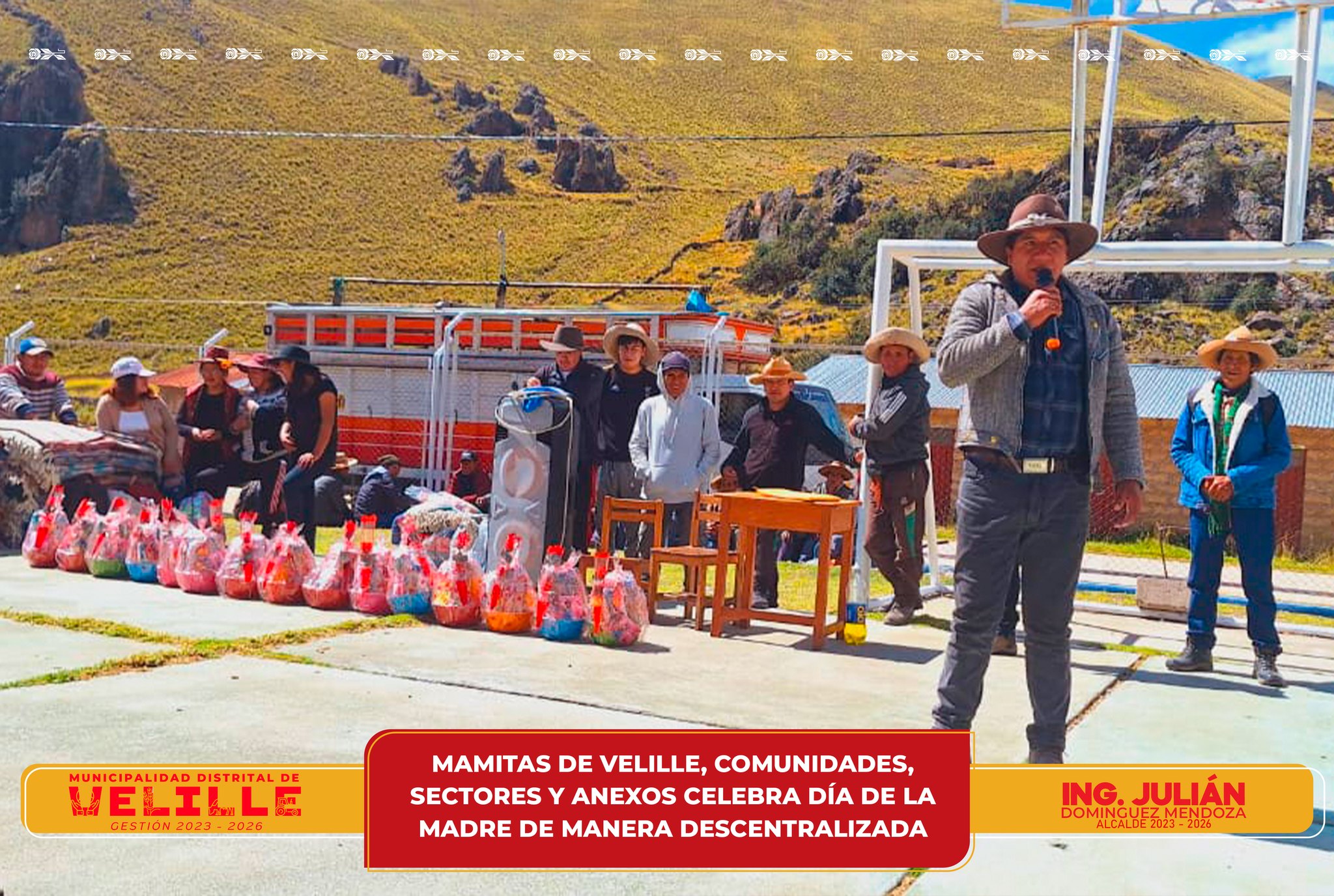 Mamitas de Velille, comunidades, sectores y anexos celebran Día de la Madre de manera descentralizada