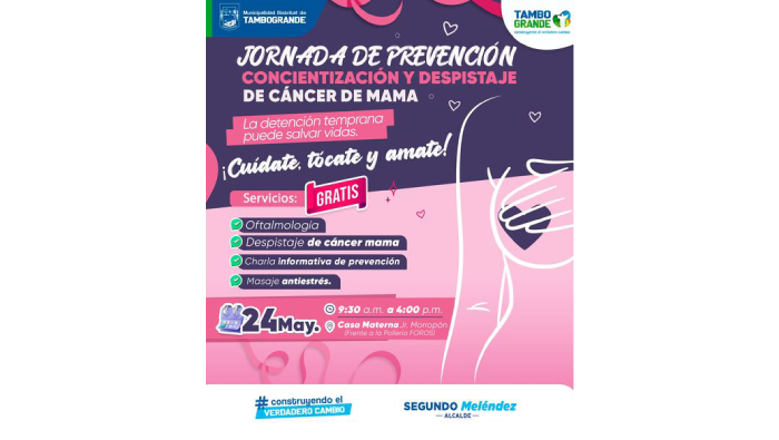 GRAN JORNADA DE PREVENCIÓN , CONCIENTIZACIÓN Y DESPISTAJE DE CÁNCER DE MAMA
