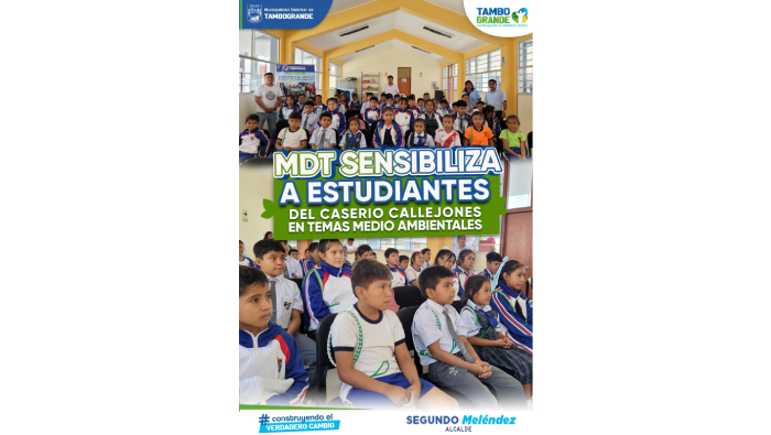 𝐌𝐃𝐓 𝐒𝐄𝐍𝐒𝐈𝐁𝐈𝐋𝐈𝐙𝐀 𝐀 𝐄𝐒𝐓𝐔𝐃𝐈𝐀𝐍𝐓𝐄𝐒 𝐃𝐄𝐋 𝐂𝐀𝐒𝐄𝐑𝐈𝐎 𝐂𝐀𝐋𝐋𝐄𝐉𝐎𝐍𝐄𝐒 𝐄𝐍 𝐓𝐄𝐌𝐀𝐒 𝐌𝐄𝐃𝐈𝐎 𝐀𝐌𝐁𝐈𝐄𝐍𝐓𝐀𝐋𝐄𝐒