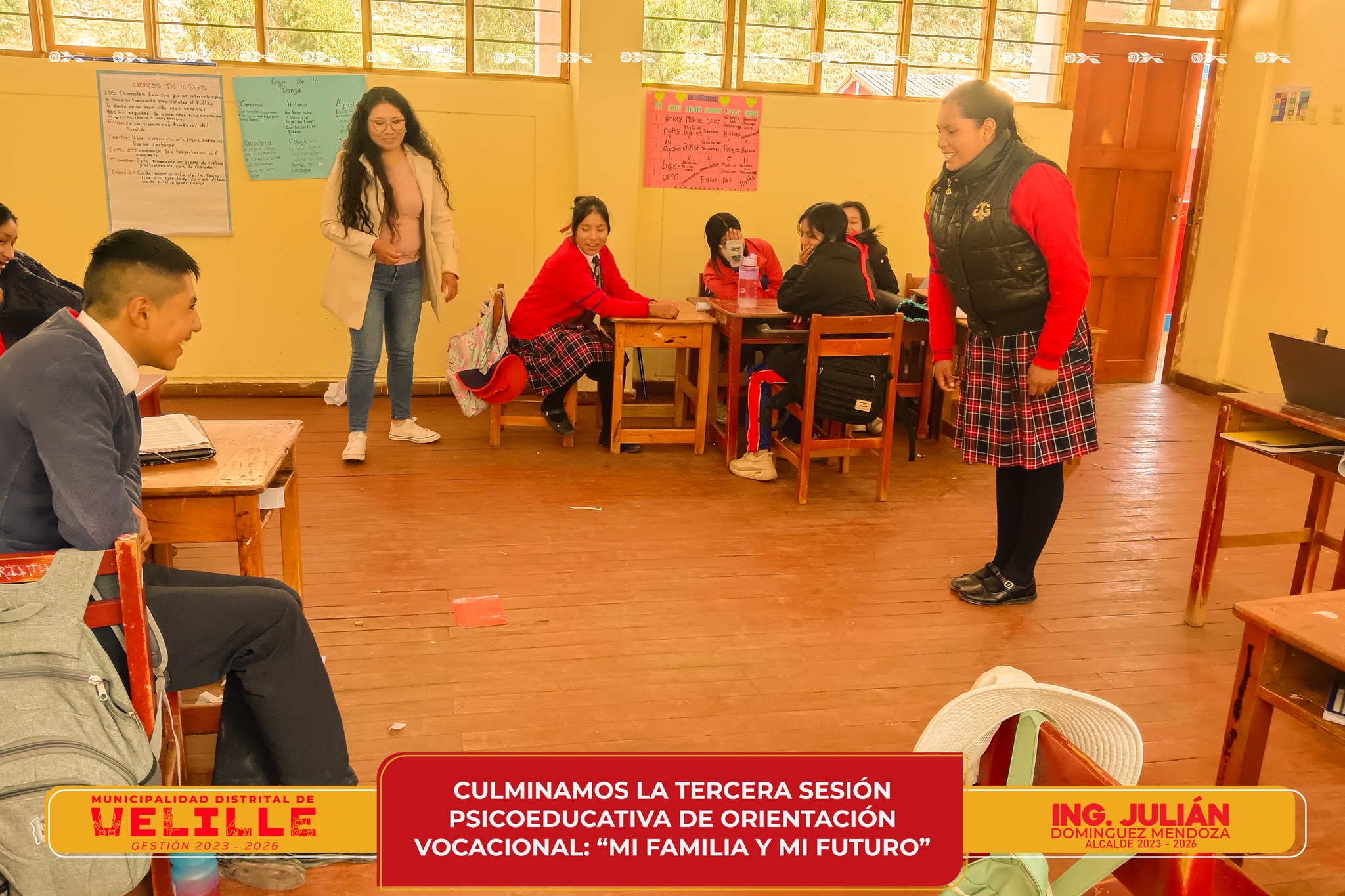 Municipalidad de Velille culmina tercera sesión psicoeducativa de orientación vocacional: "Mi familia y mi futuro"