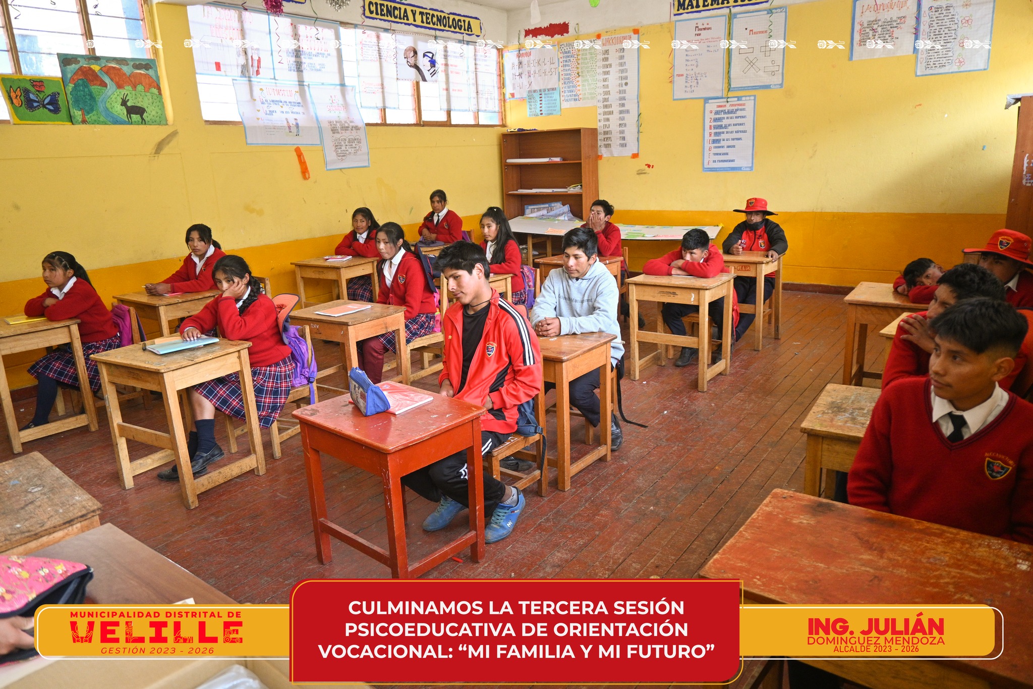 Municipalidad de Velille culmina tercera sesión psicoeducativa de orientación vocacional: "Mi familia y mi futuro"