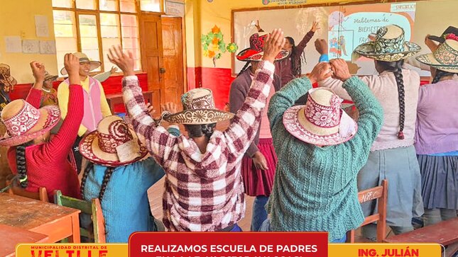 Municipalidad de Velille realiza escuela de padres en la I.E. N° 56305 Ayaccasi 