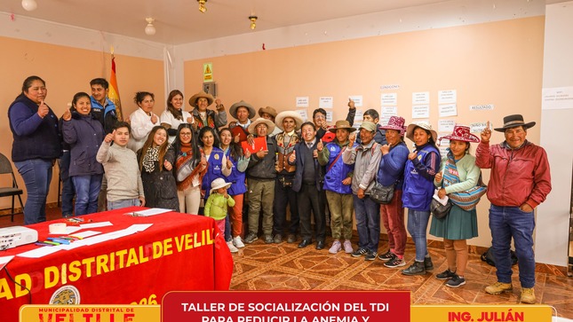 Municipalidad de Velille realiza taller de socialización del IDI para reducir la anemia y desnutrición en el distrito 