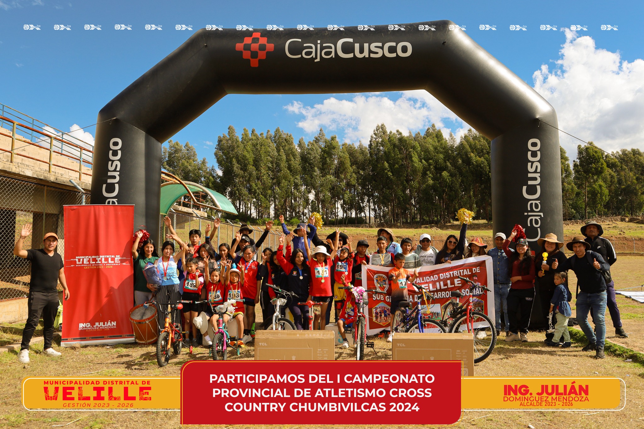 Escuela de Atletismo de Velille gana 14 medallas en el I Campeonato Provincial de Atletismo Cross Country Chumbivilcas 2024