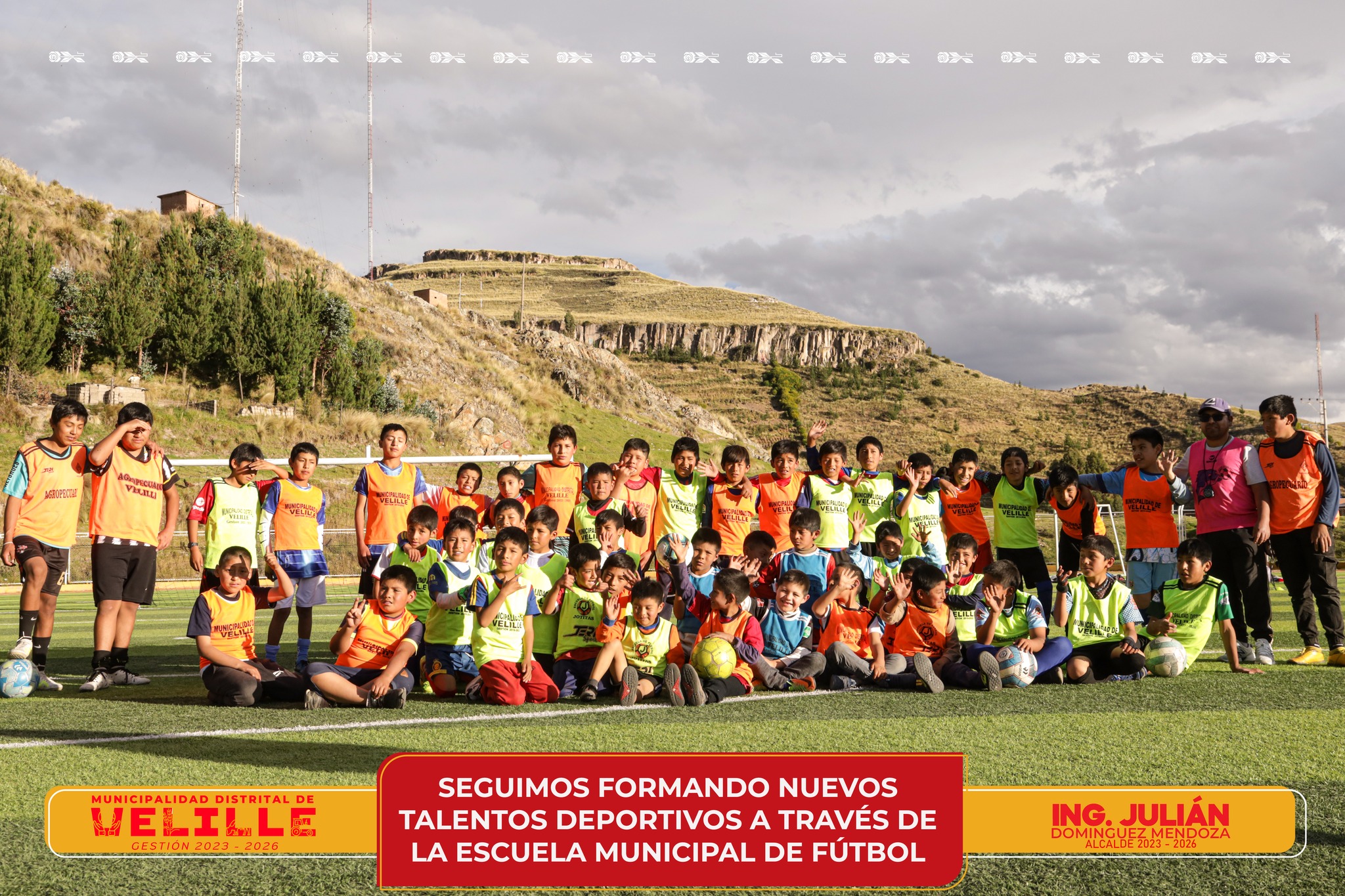 Municipalidad de Velille sigue formando nuevos talentos deportivos a través de la Escuela Municipal de Fútbol