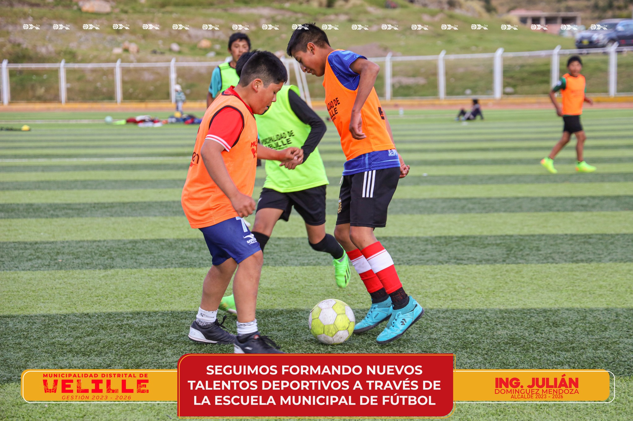 Municipalidad de Velille sigue formando nuevos talentos deportivos a través de la Escuela Municipal de Fútbol