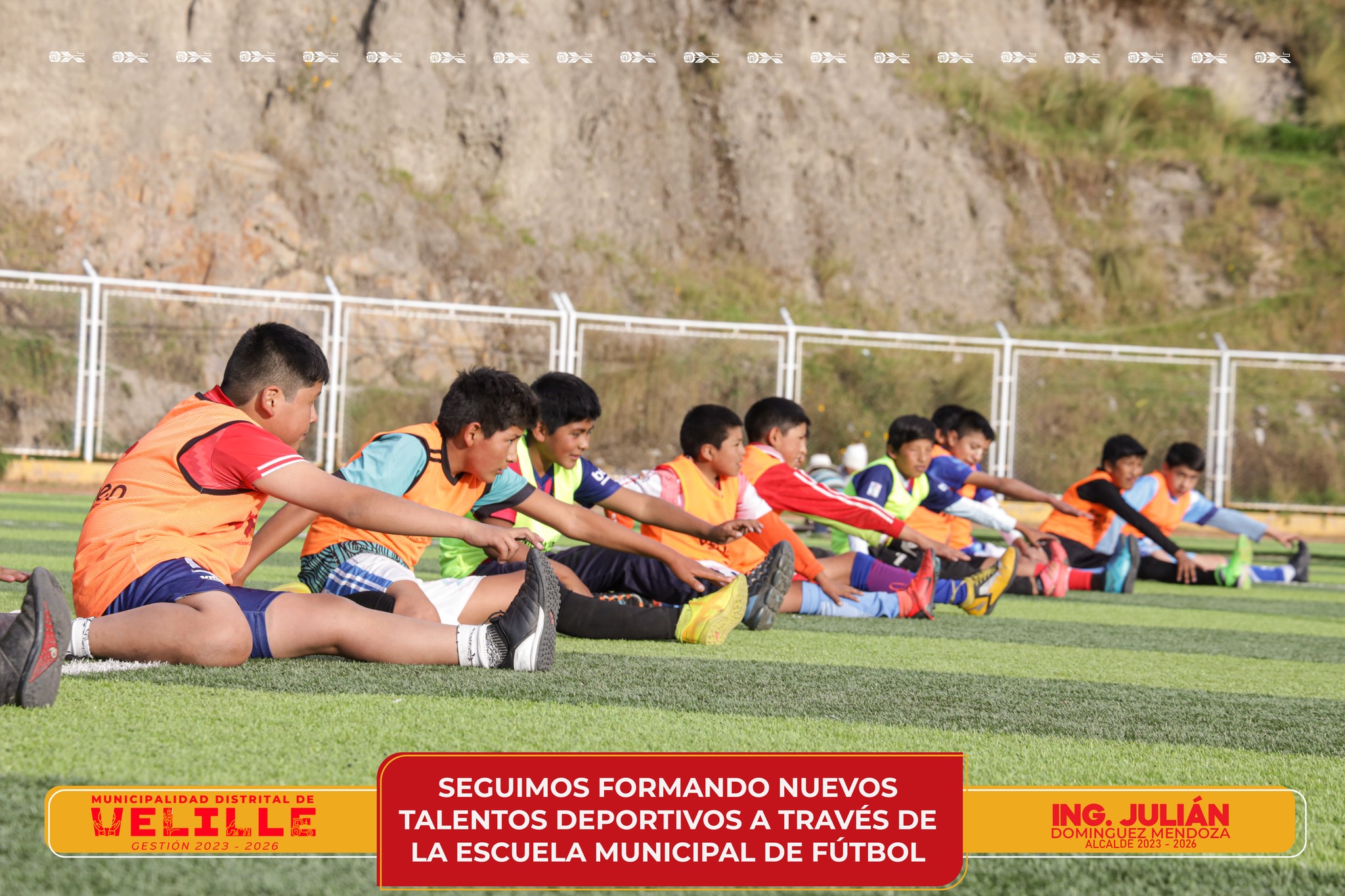 Municipalidad de Velille sigue formando nuevos talentos deportivos a través de la Escuela Municipal de Fútbol