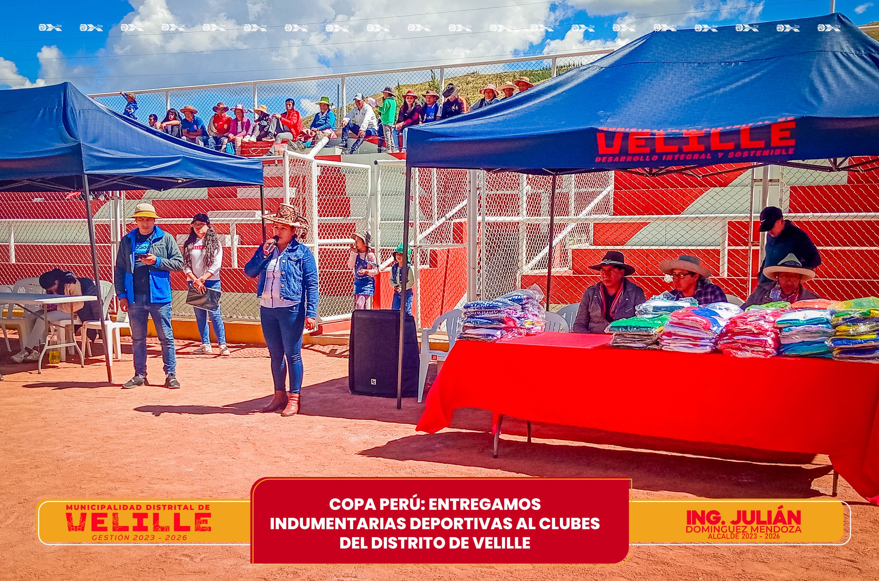 Copa Perú: Municipalidad de Velille entrega indumentarias deportivas a clubes del distrito de Velille 