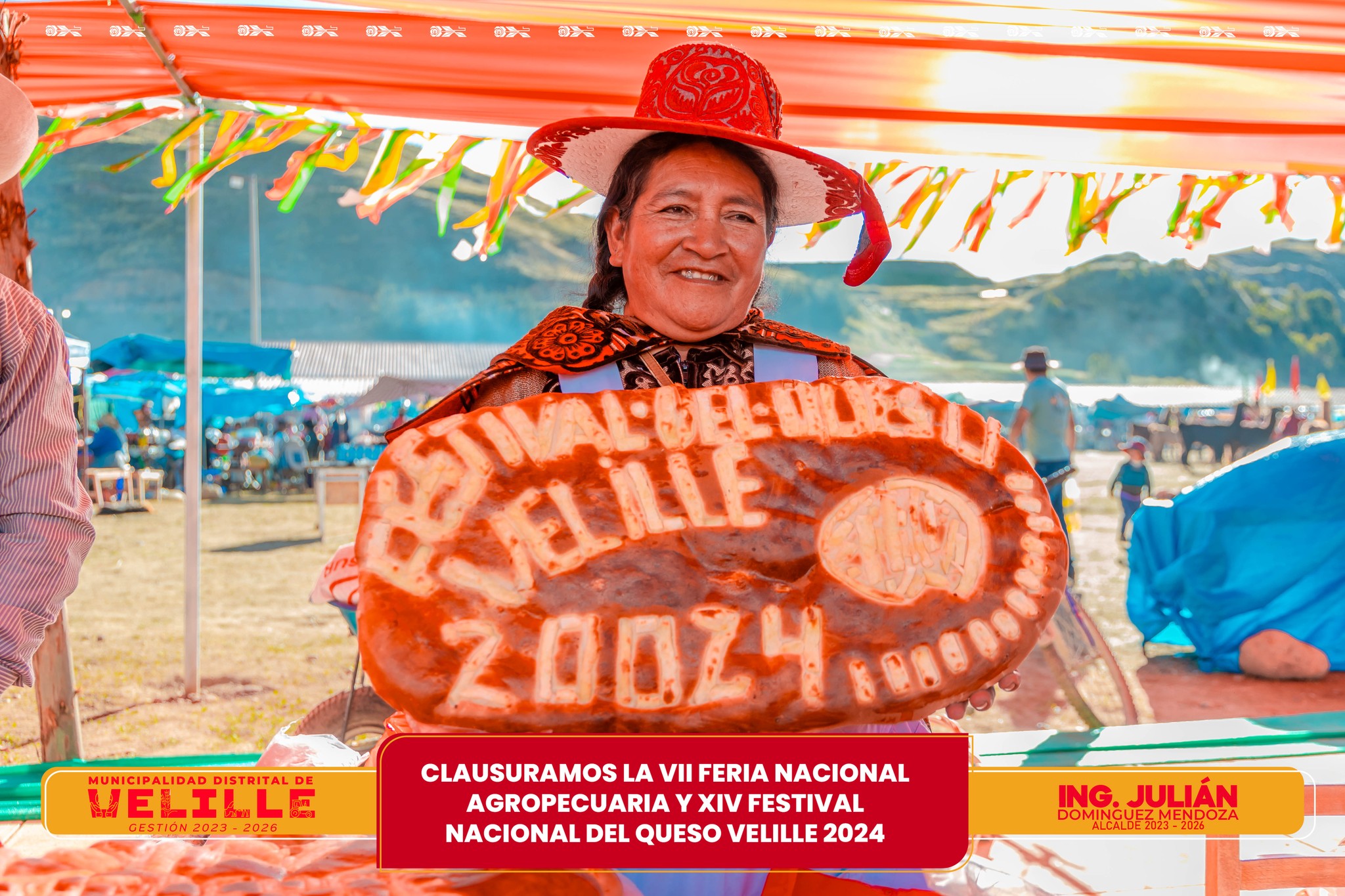 Municipalidad de Velille clausura la VII Feria Nacional Agropecuaria y el XIV Festival Nacional del Queso Velille 2024