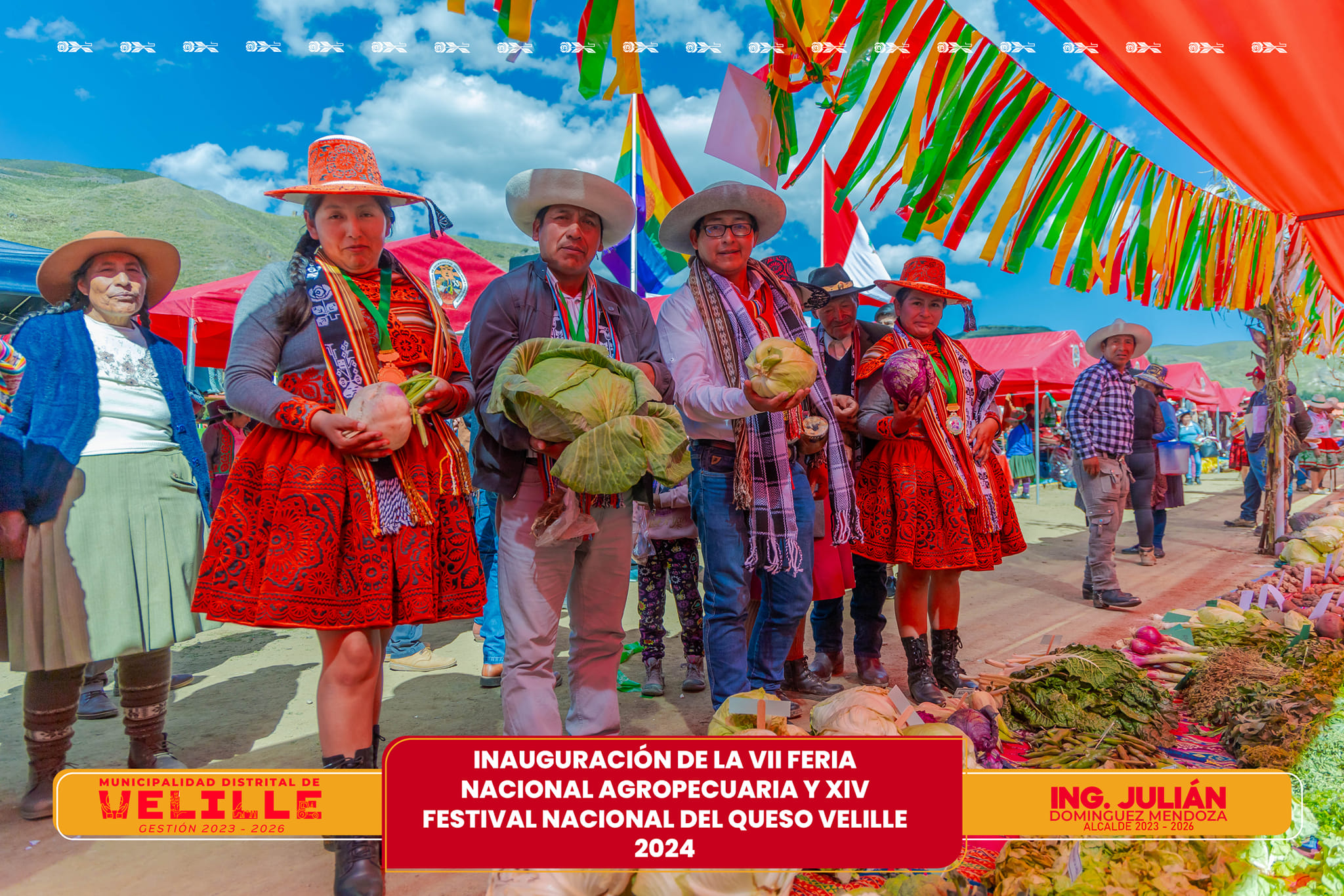 Inauguración de la VII Feria Nacional Agropecuaria y XIV Festival Nacional del Queso Velille 2024