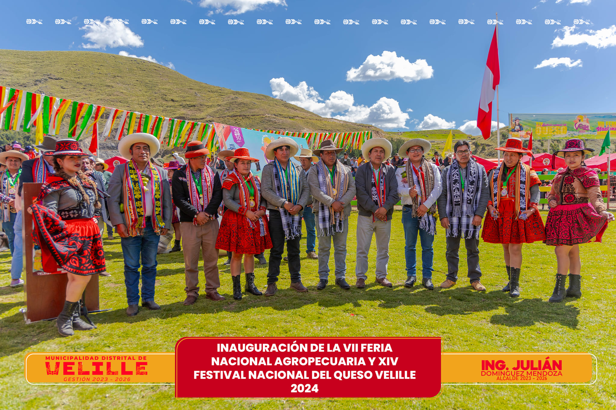 Inauguración de la VII Feria Nacional Agropecuaria y XIV Festival Nacional del Queso Velille 2024
