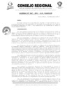 Vista preliminar de documento Acuerdo de Consejo Regional N°067-2011