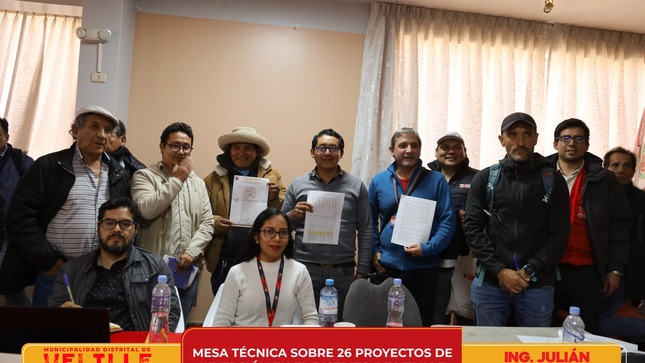 Municipalidad de Velille participa en Mesa Técnica sobre 26 proyectos de inversión en favor del distrito 