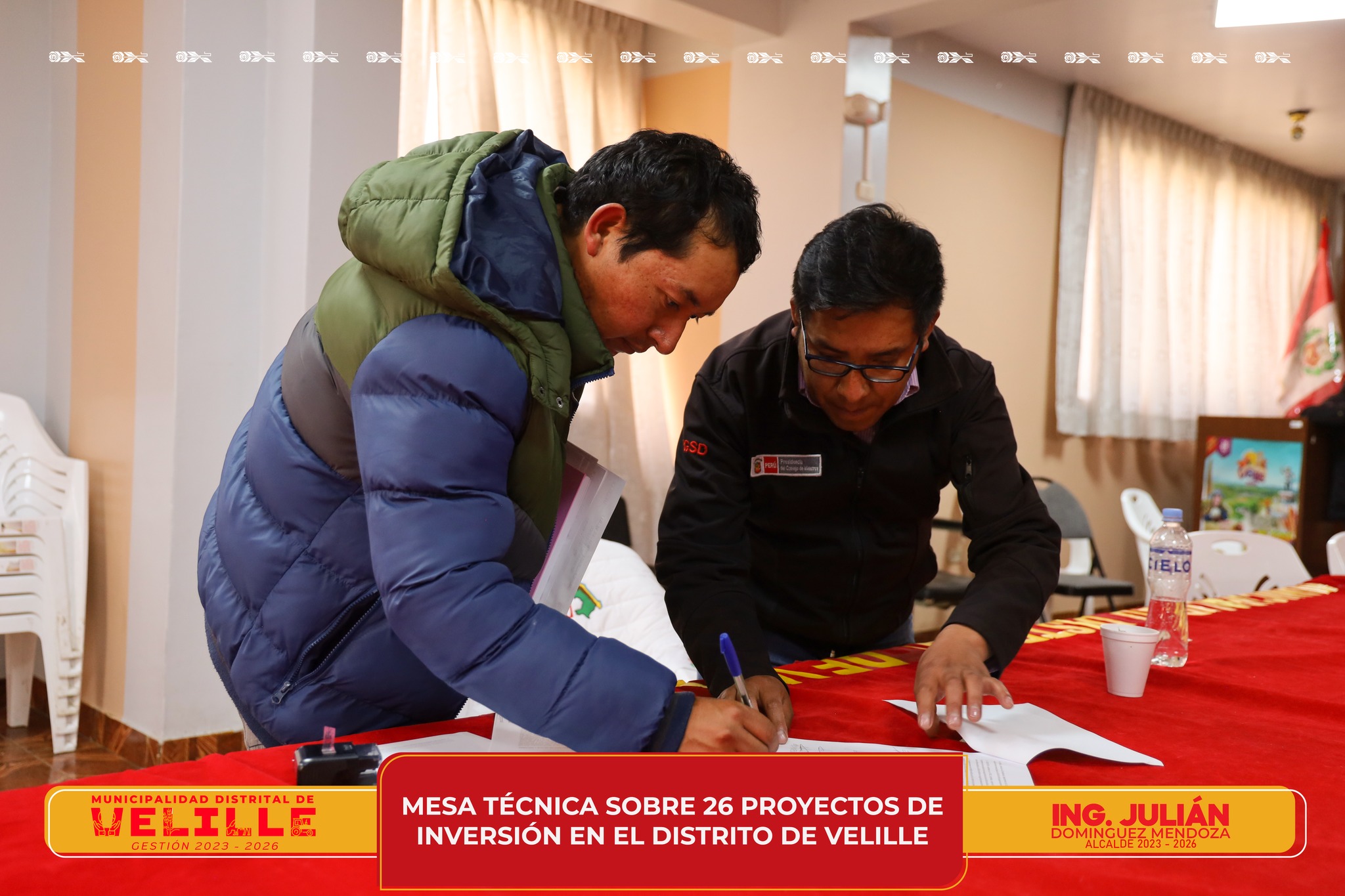 Municipalidad de Velille participa en Mesa Técnica sobre 26 proyectos de inversión en favor del distrito
