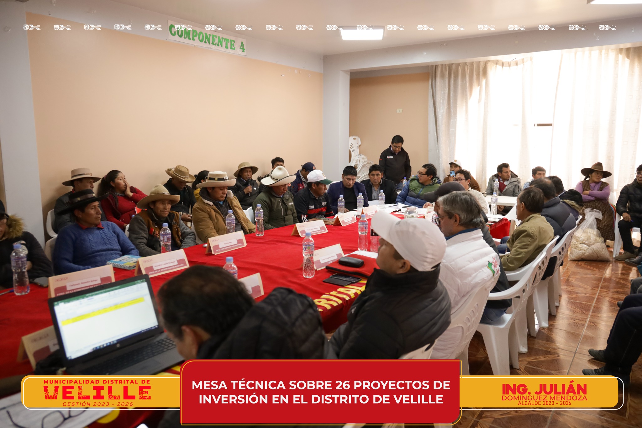 Municipalidad de Velille participa en Mesa Técnica sobre 26 proyectos de inversión en favor del distrito