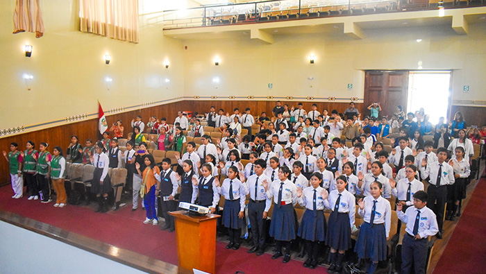 Juramentación de promotores ambientales escolares, juveniles y comunitarios