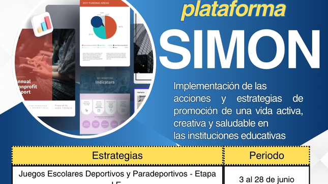 Registrar las informaciones en la plataforma SIMON