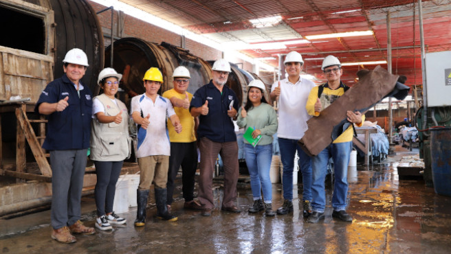 Foto de los trabajos realizando por personal del CITEccal Trujillo